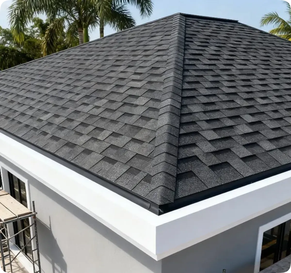 Asphalt shingle roofing system