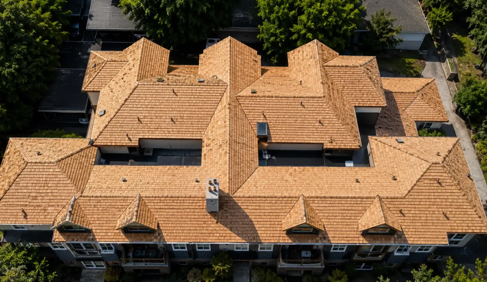 Cedar roof installation in Richmond