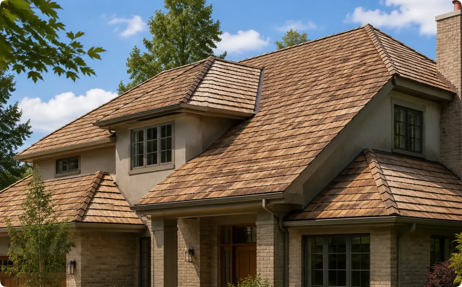 Cedar roof replacement in Burnaby