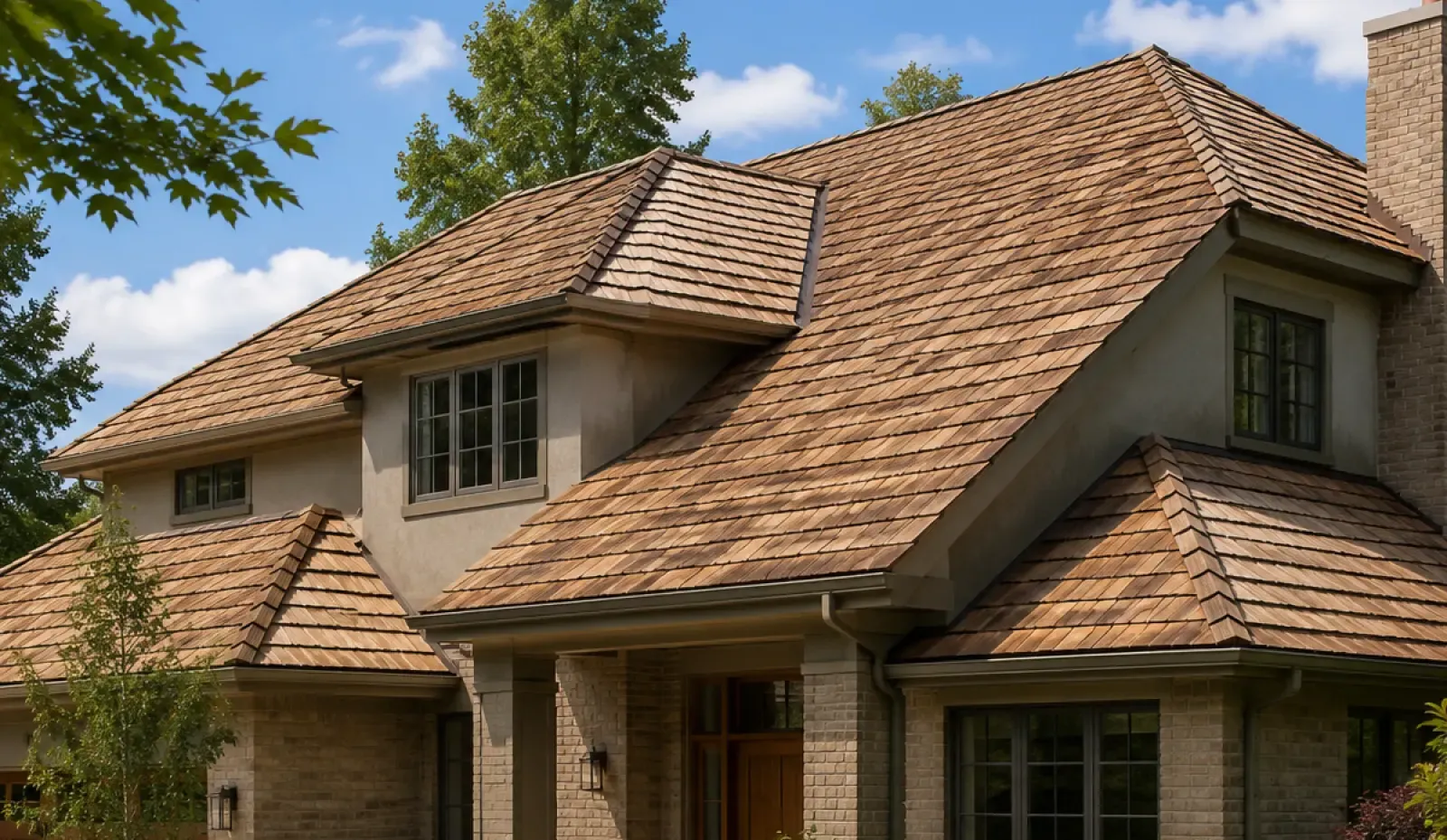 Cedar roof replacement in Burnaby