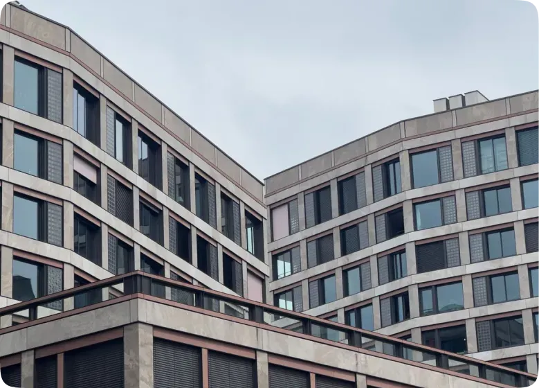 Commercial building with professional waterproofing
