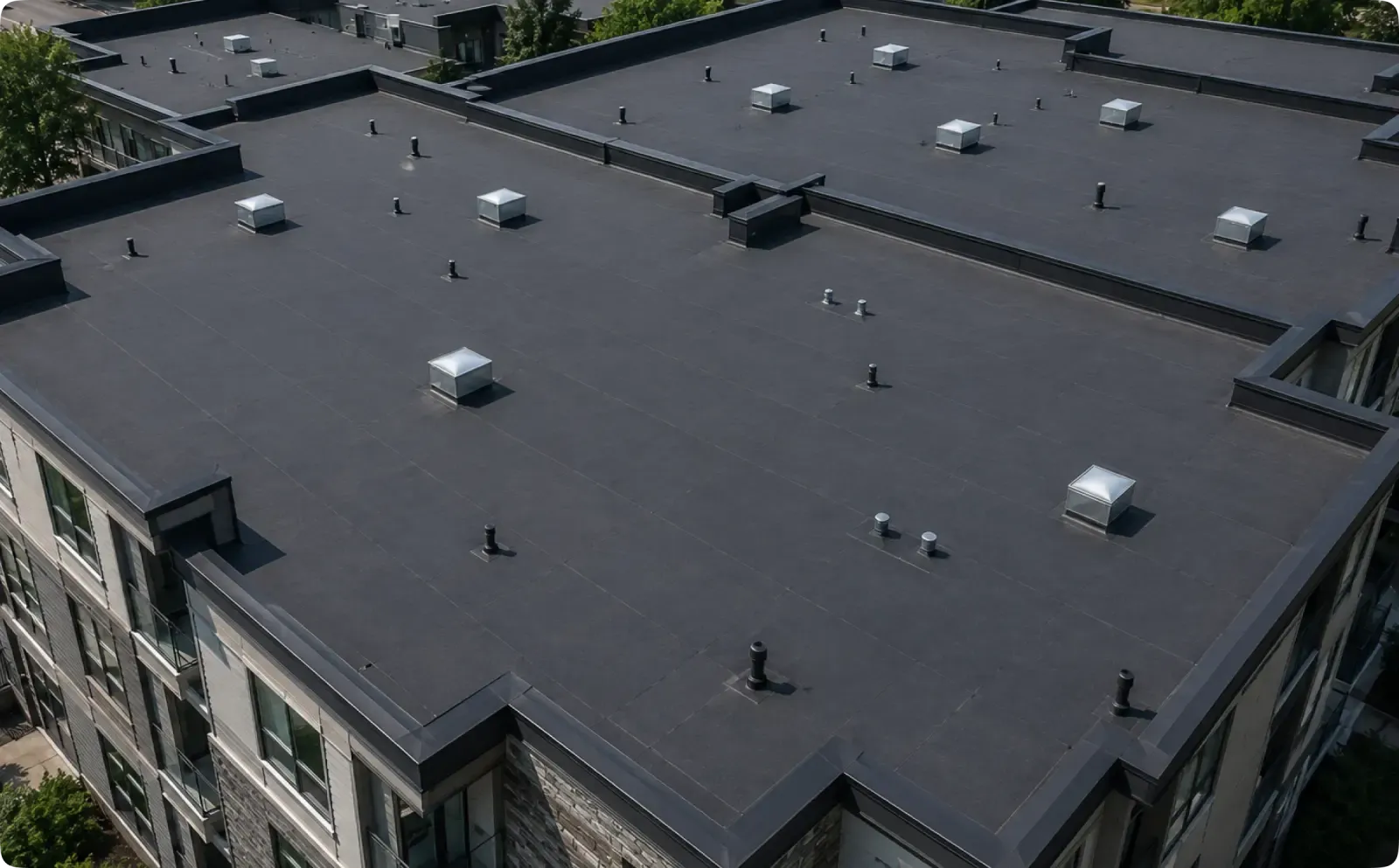 EPDM roof replacement in Vancouver