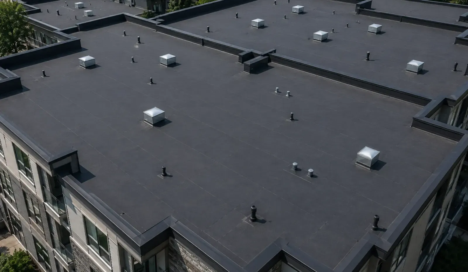 EPDM roof replacement in Vancouver