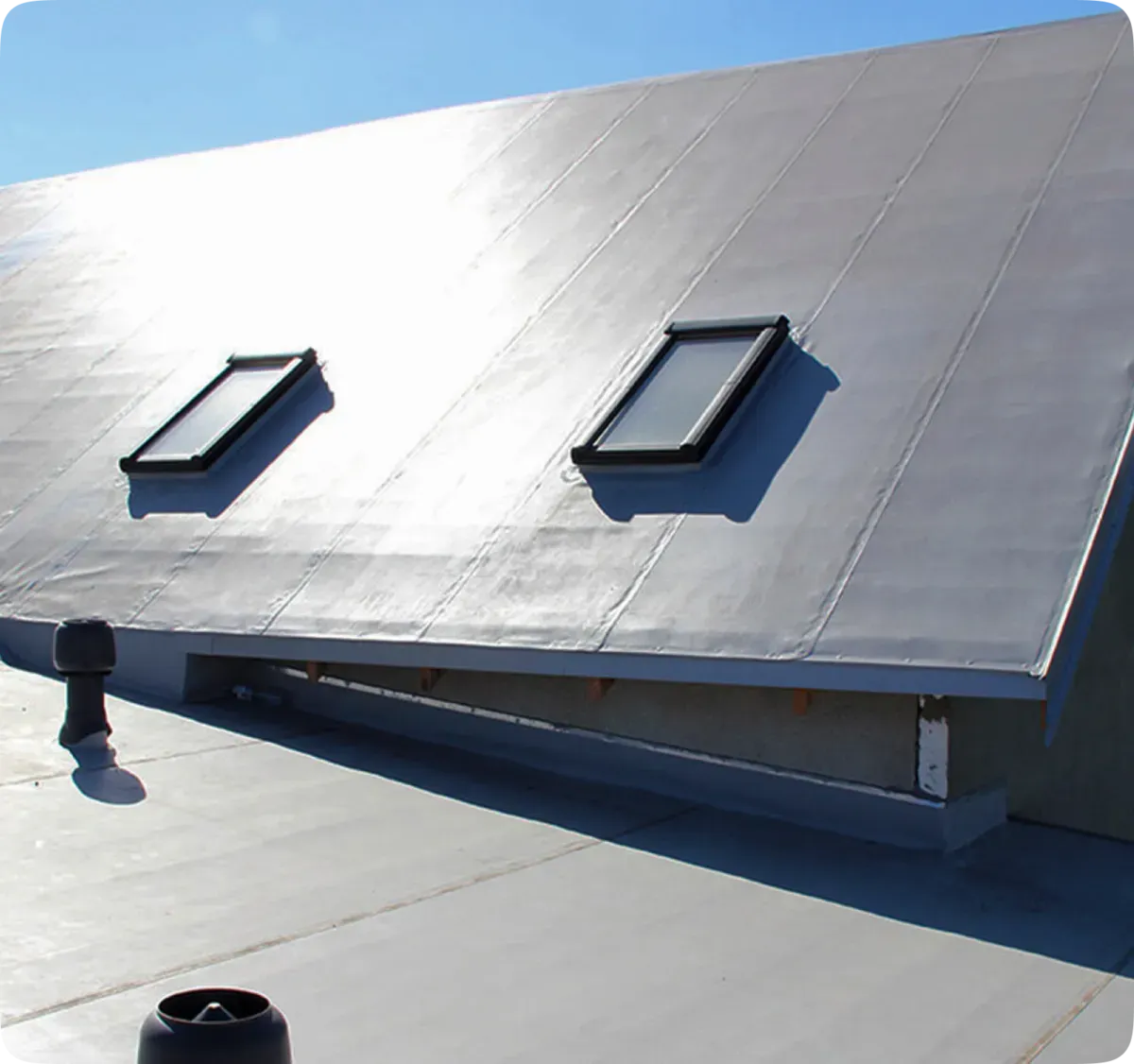 Flat roof membrane system