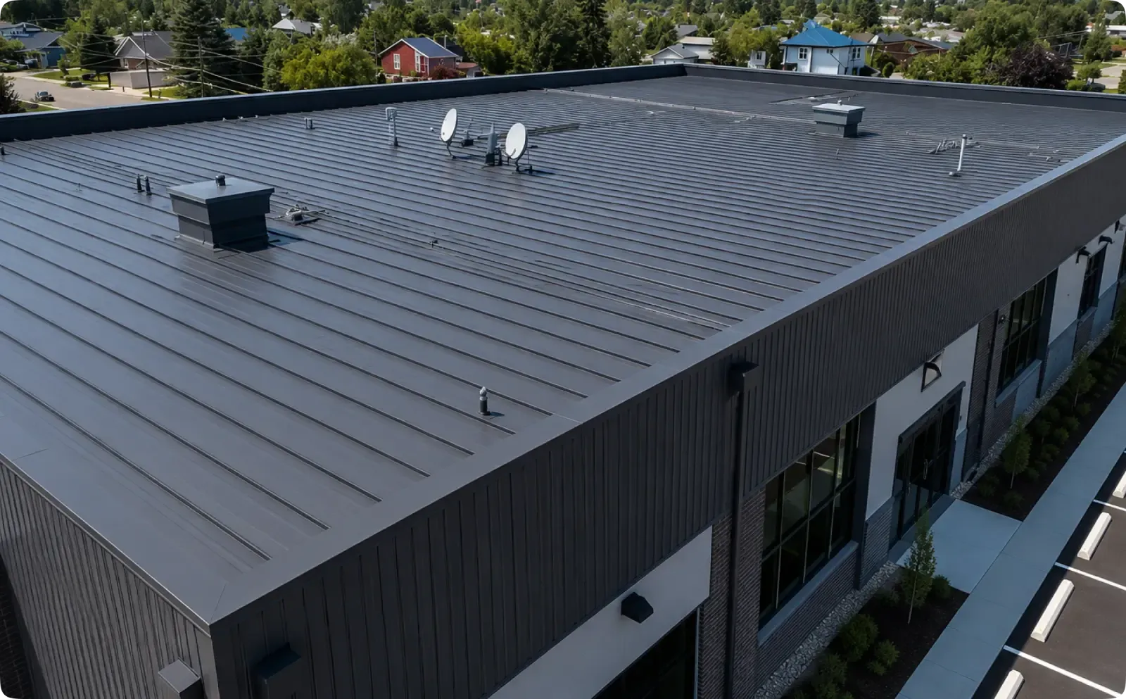 Metal roof installation in Burnaby