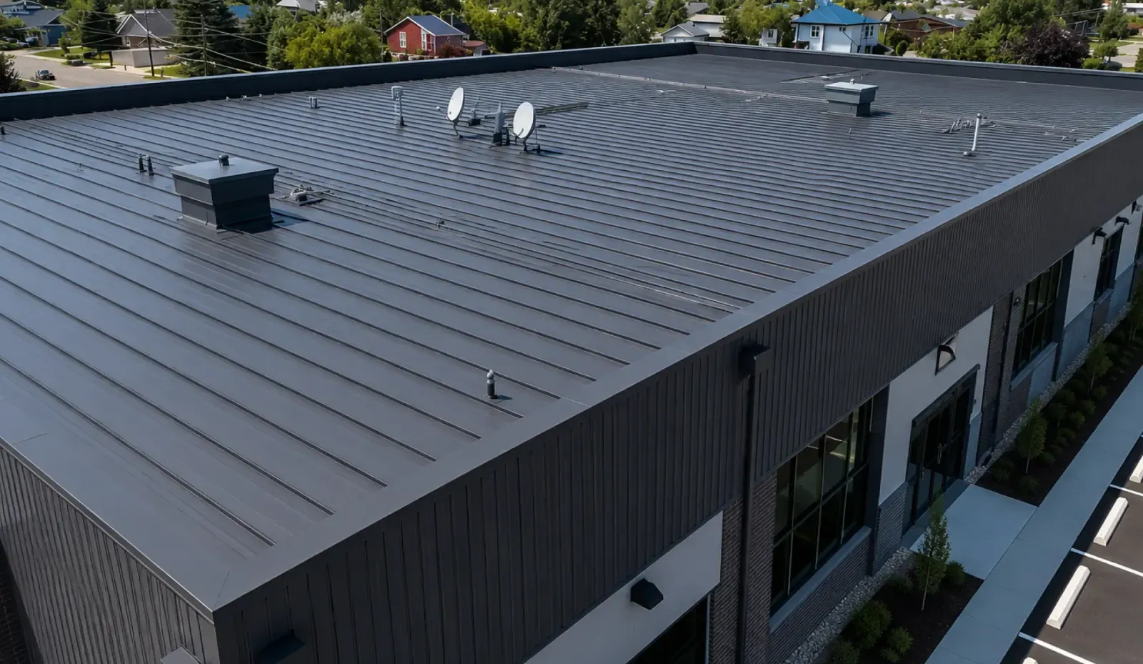 Metal roof installation in Burnaby