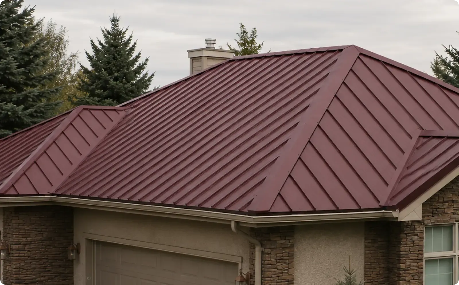 Metal roof installation in Richmond