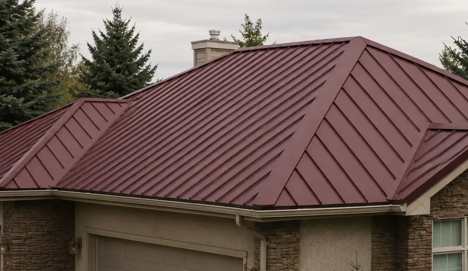 Metal roof installation in Richmond