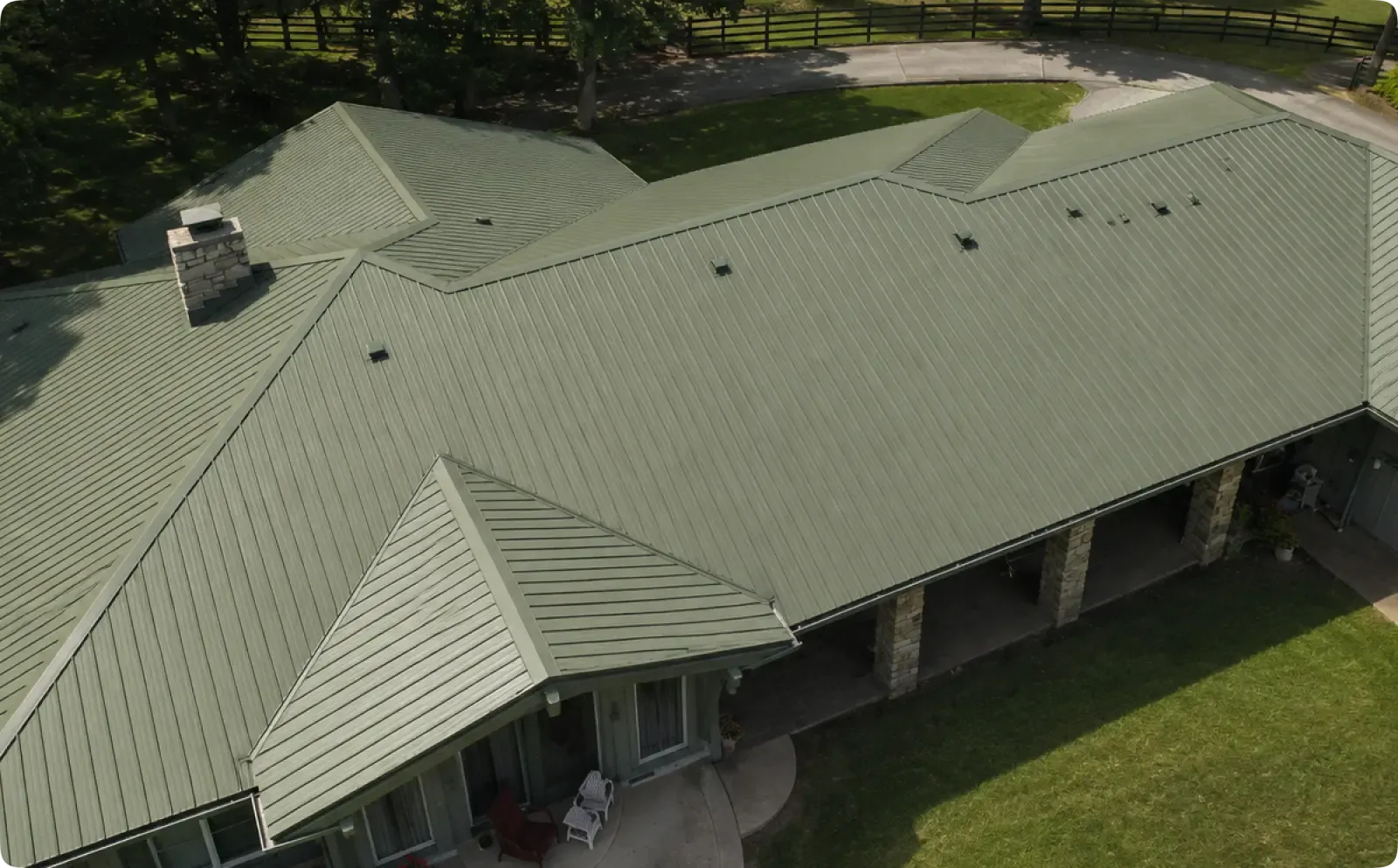 Metal roof replacement in Surrey