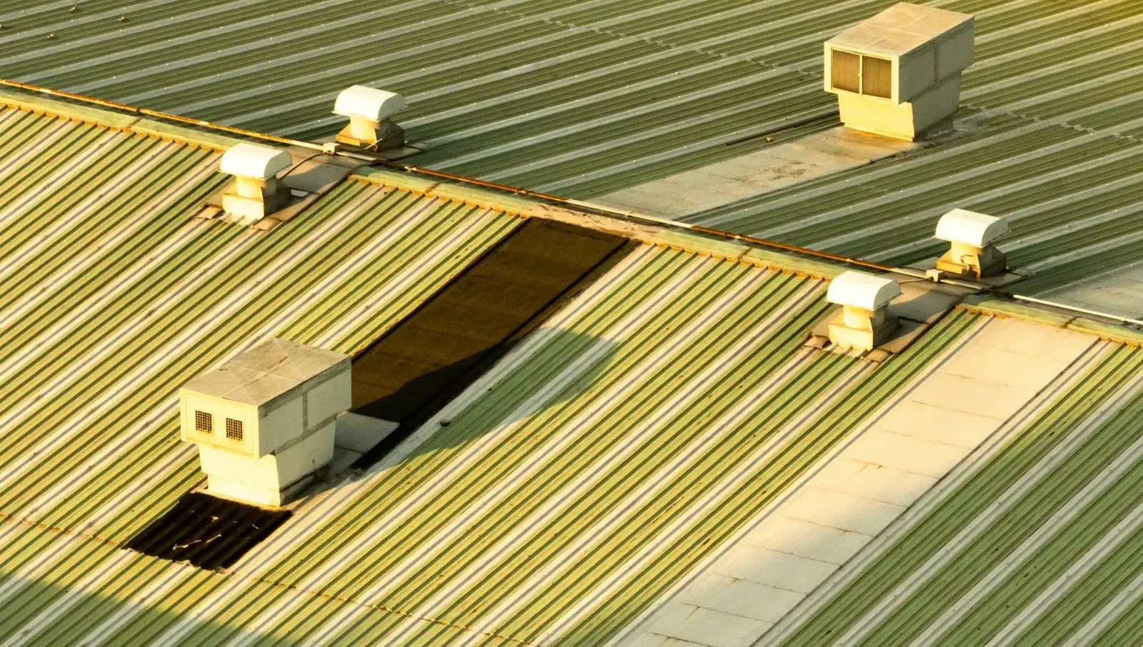 Metal roof installation