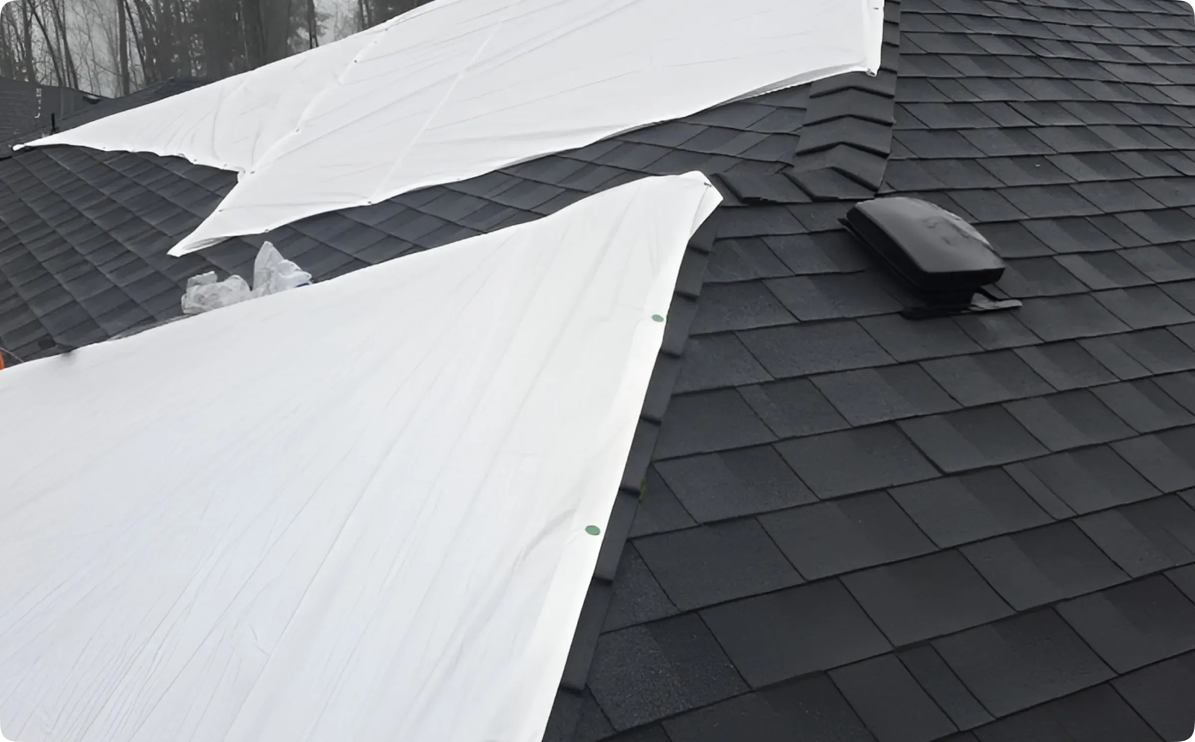 Roof Tarping in British Columbia