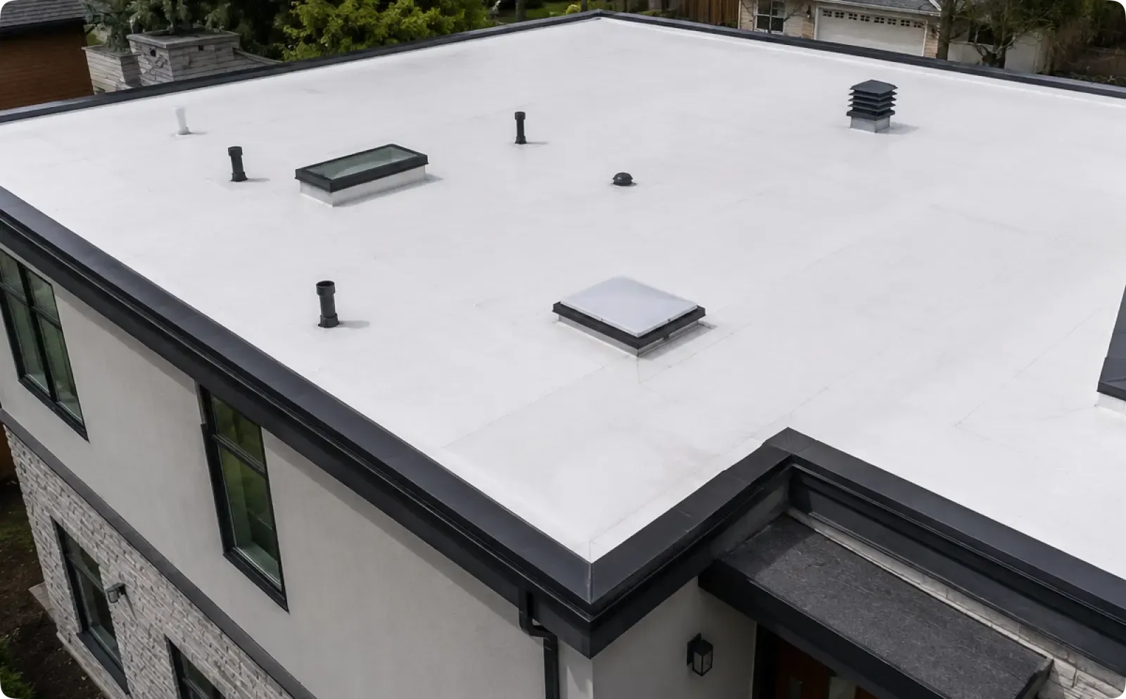 TPO roof installation in Langley