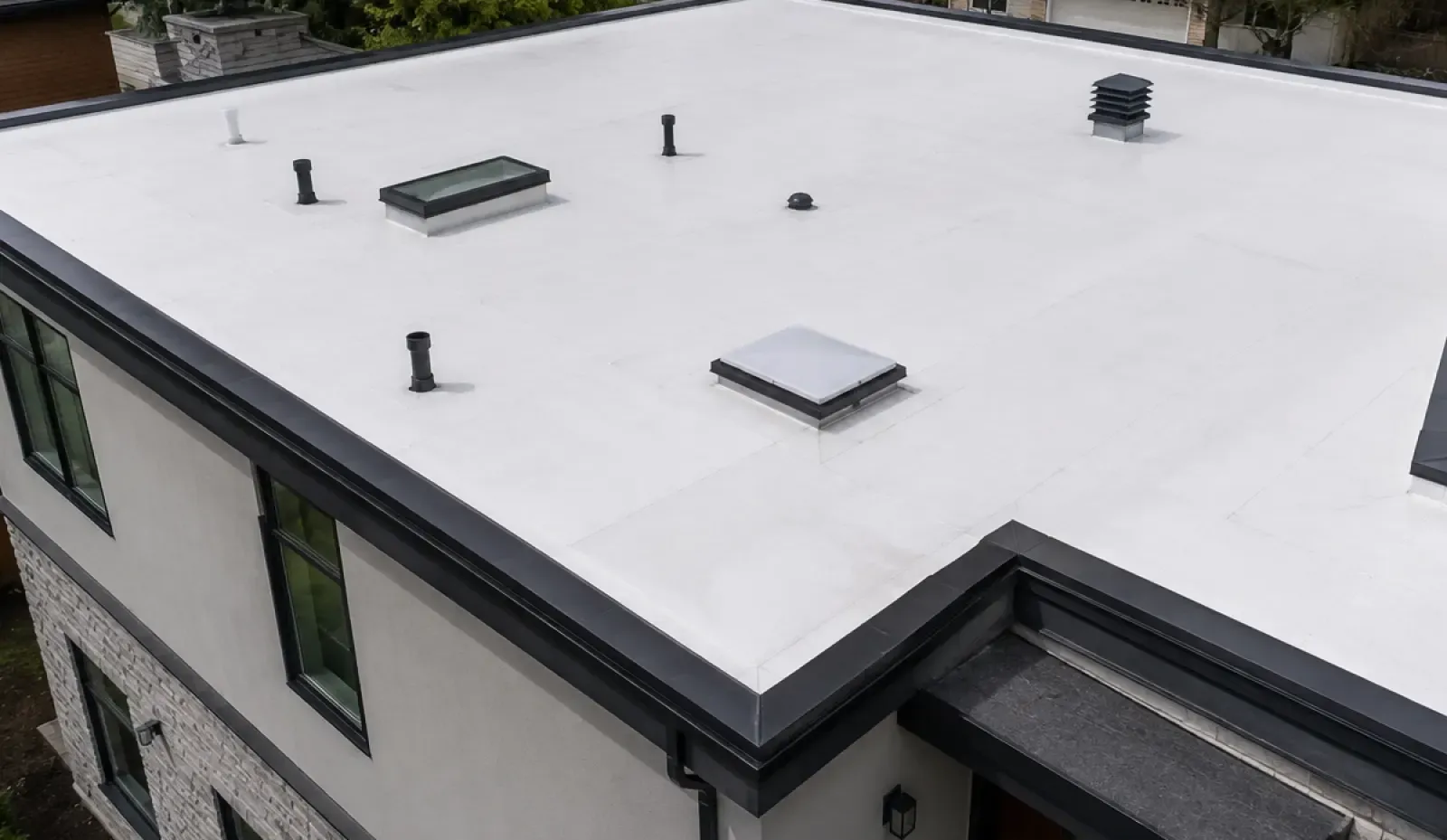TPO roof installation in Langley