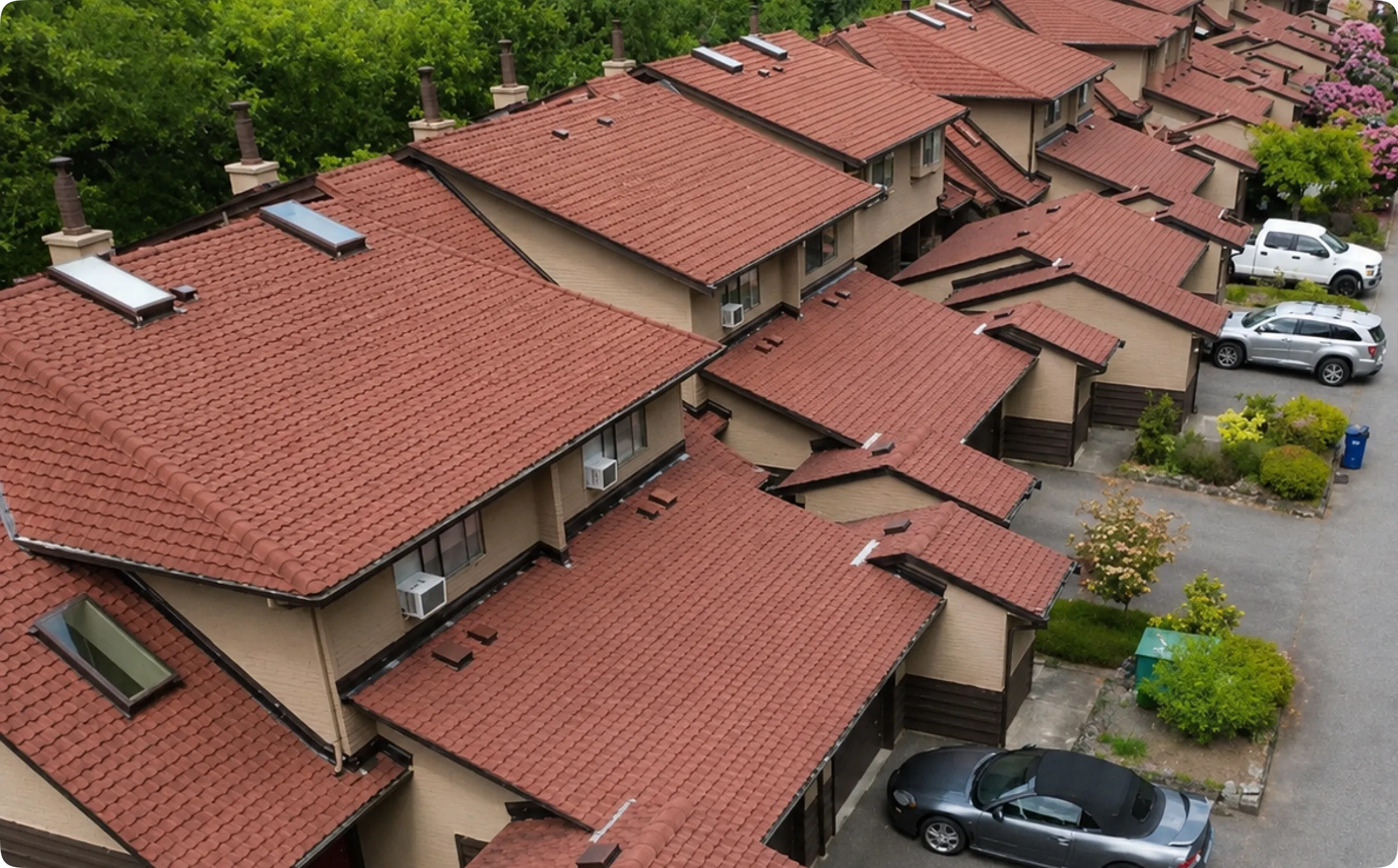 Tile roof installation in Delta