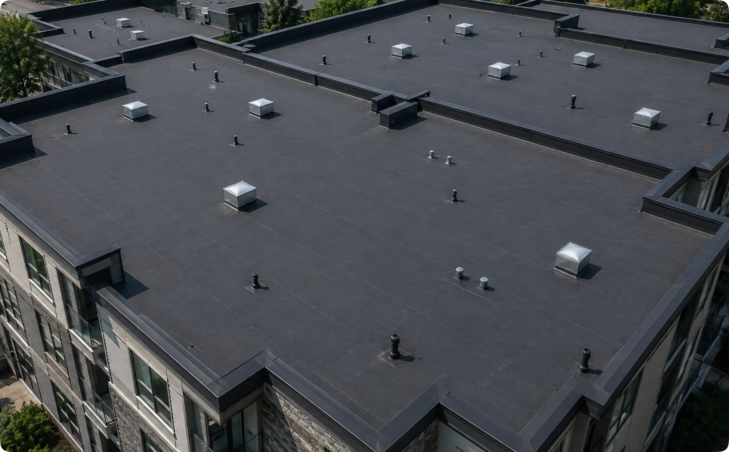 EPDM roof replacement in Vancouver