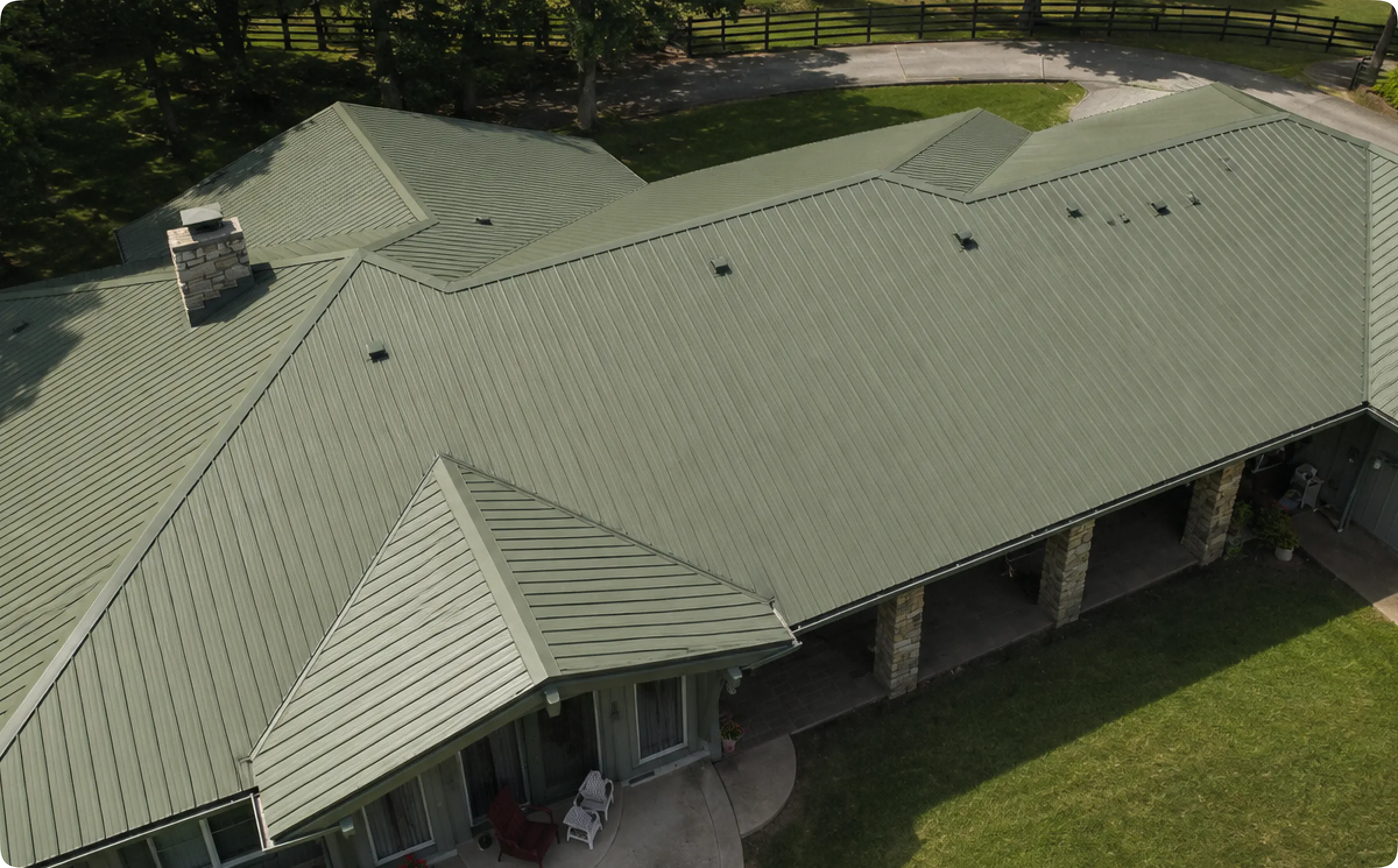 Metal roof replacement in Surrey