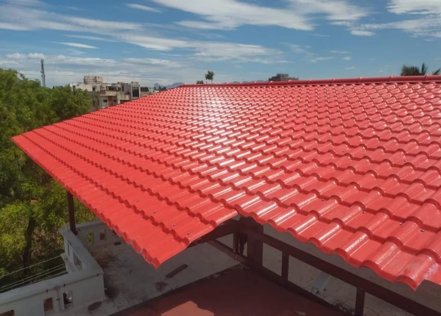 PVC roofing membrane on industrial facility